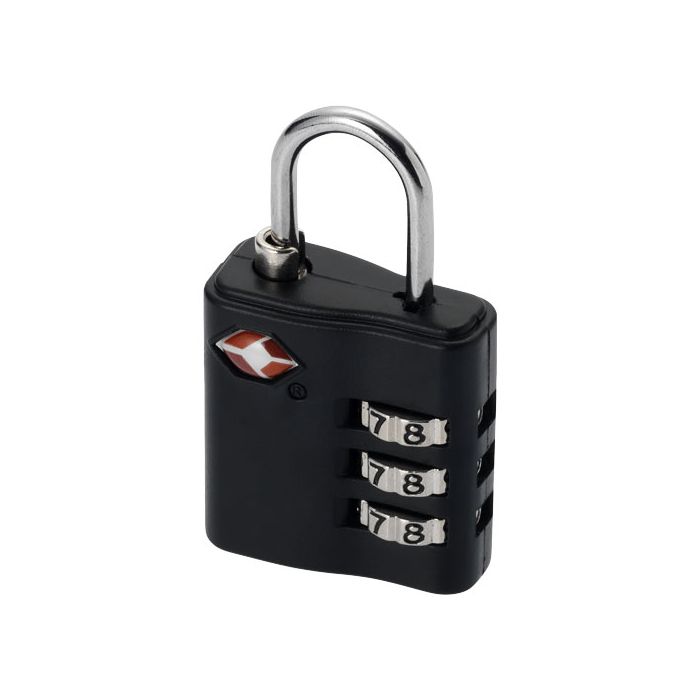 Kłódka do bagażu Traveler TSA-Czarny – Gift Design