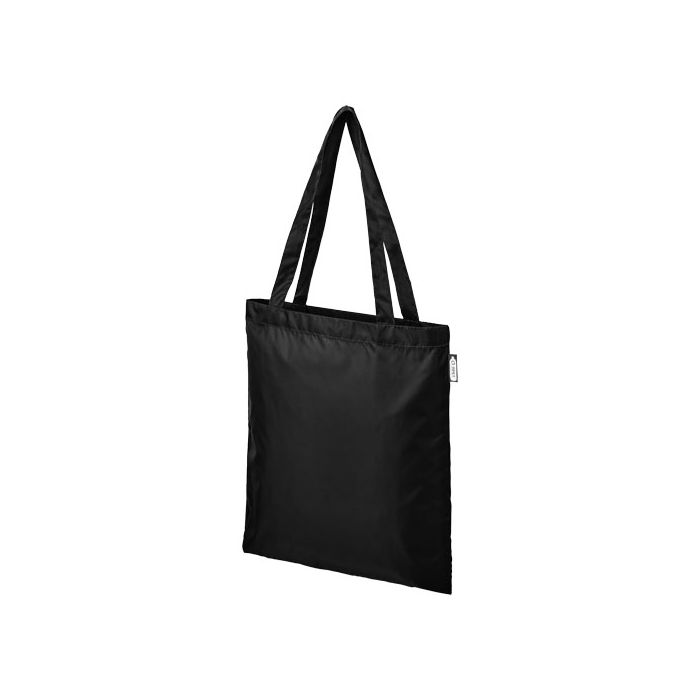 Sai Torba na zakupy z plastiku z recyclingu-Czarny – Gift Design