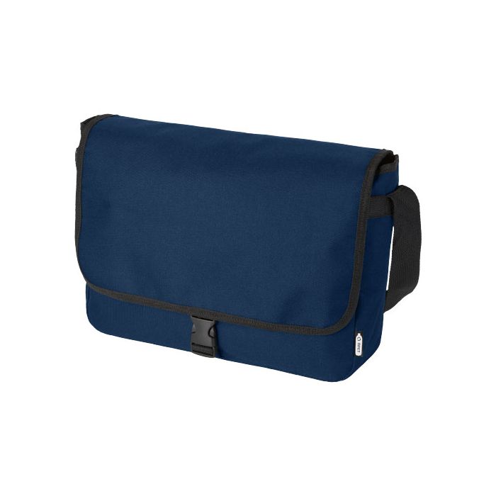 Retrend torba na ramię z tworzywa sztucznego pochodzącego z recyklingu-Granatowy – Gift Design