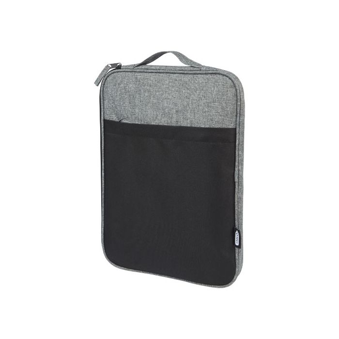 Reclaim 14-calowe etui na laptopa, dwa kolory, z recyklingu z certyfikatem GRS, 2,5 l-Czarny – Gift Design