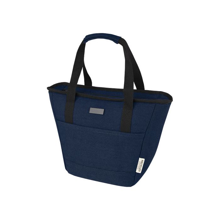 Joey torba termoizolacyjna na lunch z recyklingu z certyfikatem GRS o pojemności 6 l, mieszcząca 9 puszek-Granatowy – Gift Design