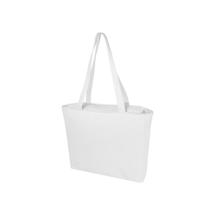 Trace Weekender torba na zakupy z materiału z recyklingu o gramaturze 500 g-m²-Biały – Gift Design