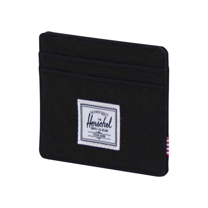Herschel Charlie uchwyt na kartę RFID wykonany z materiałów z recyklingu-Czarny – Gift Design