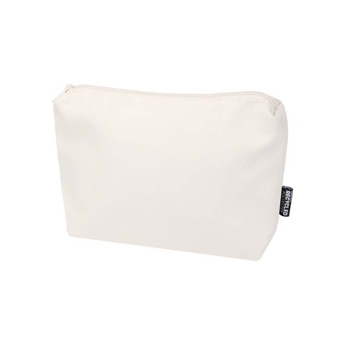 Trip Aware™, kosmetyczka podróżna wykonana z materiałów z recyklingu, 2 l-Złamana biel – Gift Design