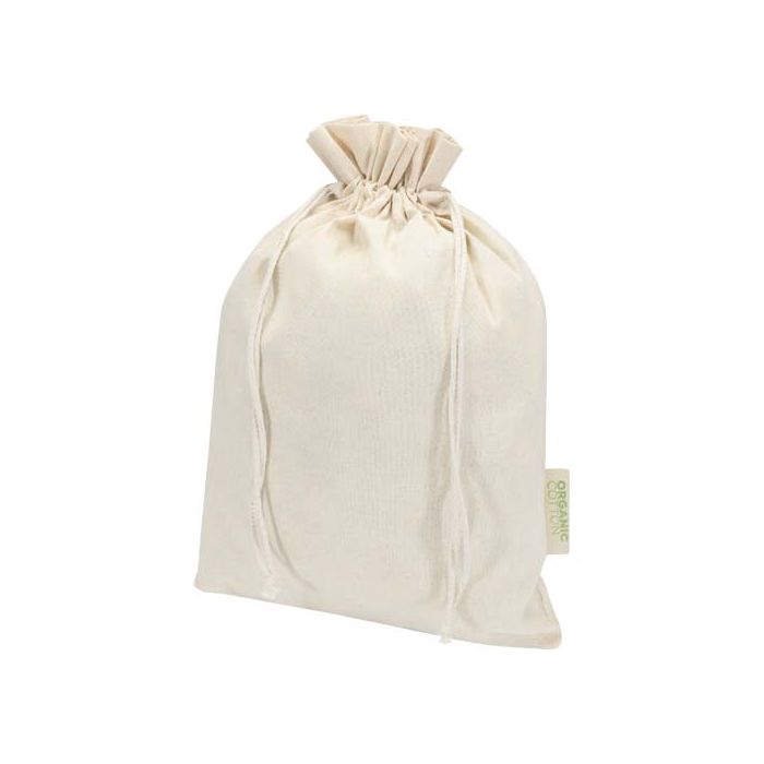 Odisha organiczna torba prezentowa z certyfikatem OCS o gramaturze 140 g-m² — 42 x 30 cm-Naturalny – Gift Design