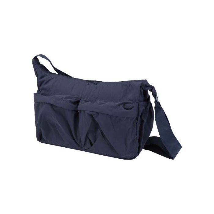 Calli - torba na laptopa o przekątnej 13 cali wykonaa z recyklingowanego nylonu z certyfikatem GRS-Granatowy – Gift Design