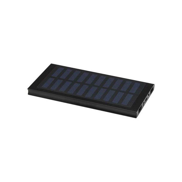 Powerbank solarny Stellar 8000 mAh-Czarny – Gift Design