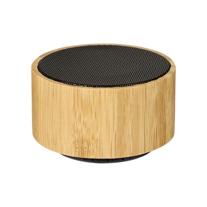 Bambusowy głośnik Cosmos z funkcją Bluetooth®-Naturalny – Gift Design