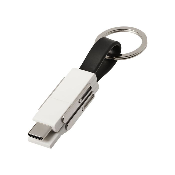 Jeden kabel 4-w-1 One-Czarny – Gift Design