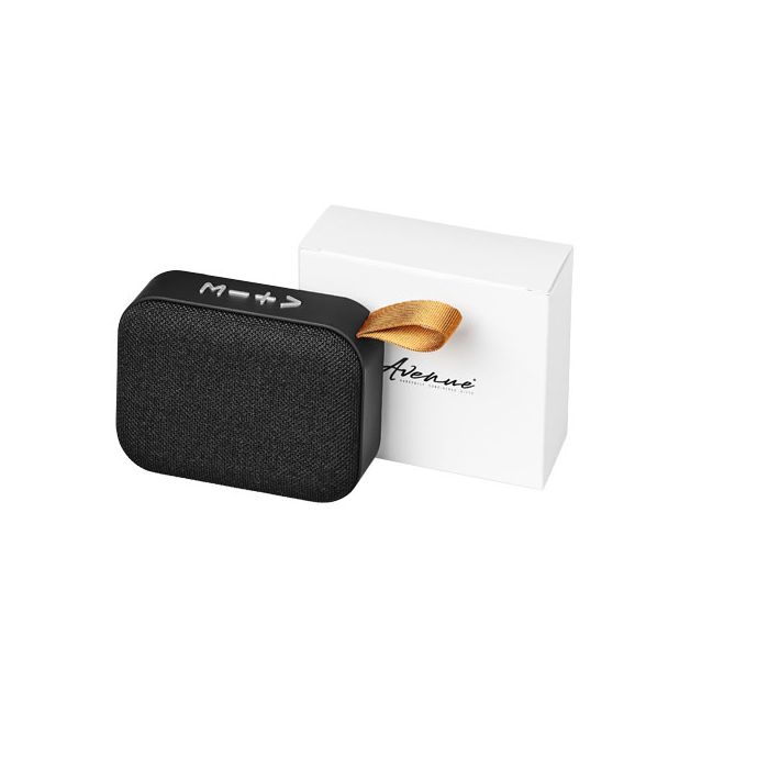 Materiałowy głośnik Bluetooth® Fashion-Czarny – Gift Design