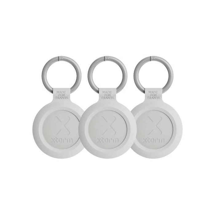 Xtorm XTAG2GA zestaw 3 wodoodpornych przywieszek podróżnych-Melanż bieli popielatej – Gift Design