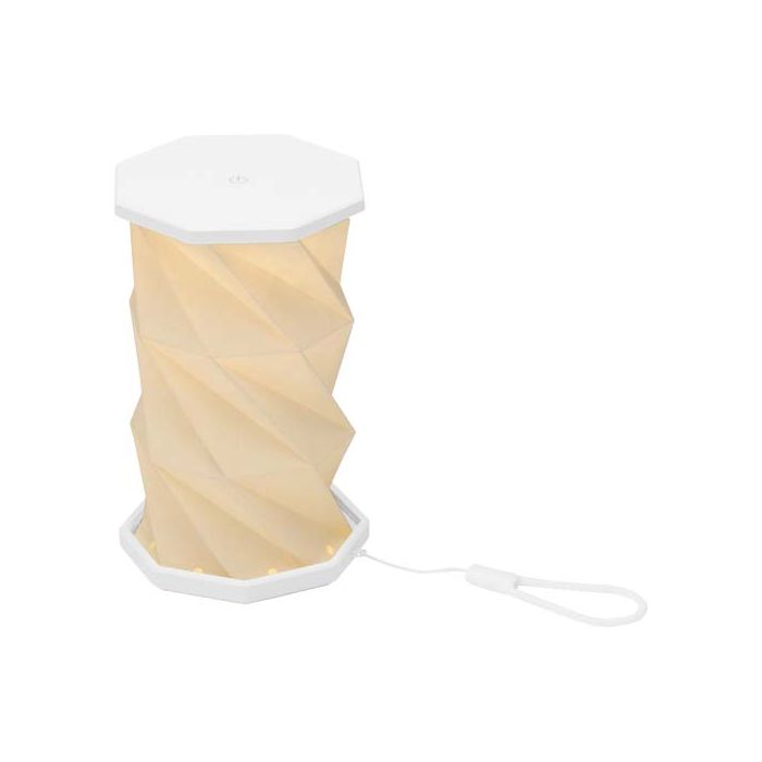 Celestia - rozkładana lampka stołowa wykonana z tworzywa sztucznego pochodzącego z recyklingu-Biały – Gift Design