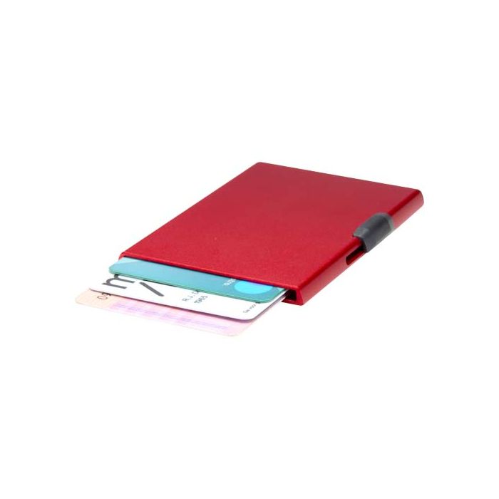 Magnetyczne etui na karty z ochroną RFID, wykonane z materiałów z certyfikatem RCS-Czerwony – Gift Design