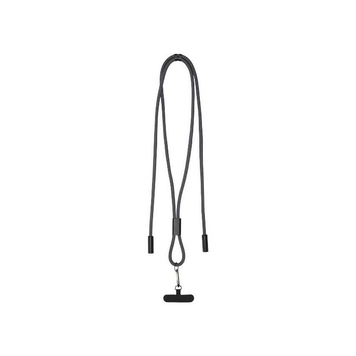 SMART 65 W - kabel ładujący wykonany z tworzywa sztucznego RPET, ze smyczą-Czarny – Gift Design