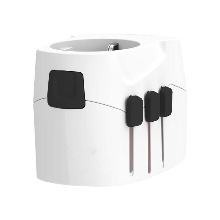 SKROSS® PRO Light USB AC30PD – uniwersalna przejściówka do urządzeń elektrycznych-Biały – Gift Design