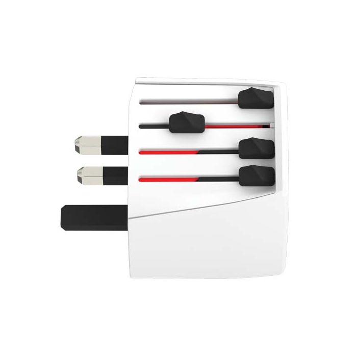 SKROSS® MUV Micro – kompaktowy uniwersalny adapter podróżny-Biały – Gift Design