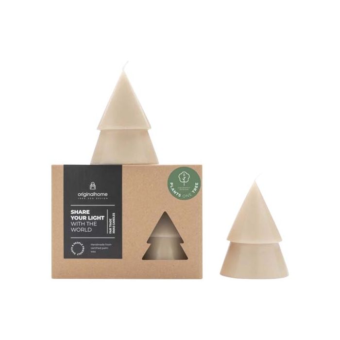 Orginal Home świeca choinkowa matcha – M-Beżowy – Gift Design