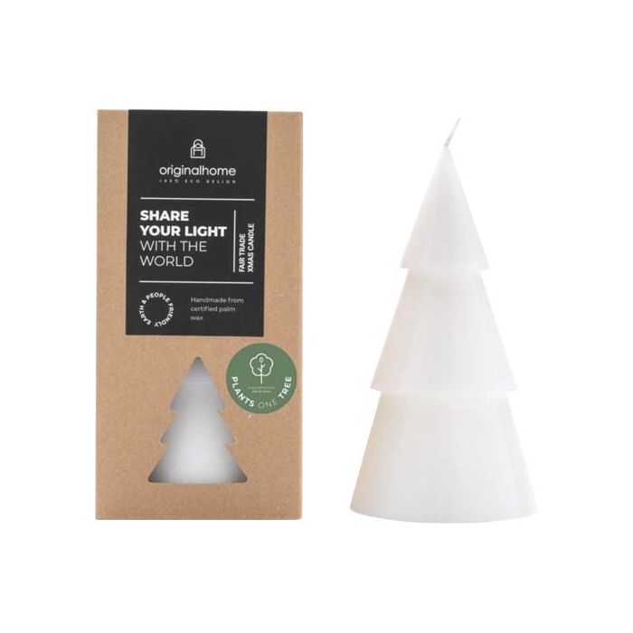 Orginal Home świeca choinkowa matcha – L-Biały – Gift Design