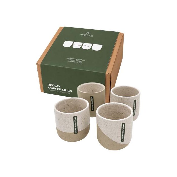 Zestaw kubków do kawy Originalhome Reclay 150 ml-Biały – Gift Design