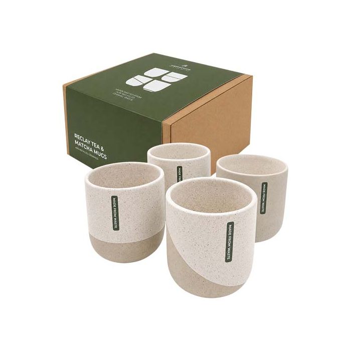 Zestaw kubków do herbaty i matchy Originalhome Reclay 350 ml -Biały – Gift Design