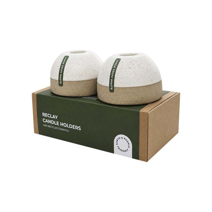 Originalhome ReClay - komplet świeczników do jadalni-Biały – Gift Design