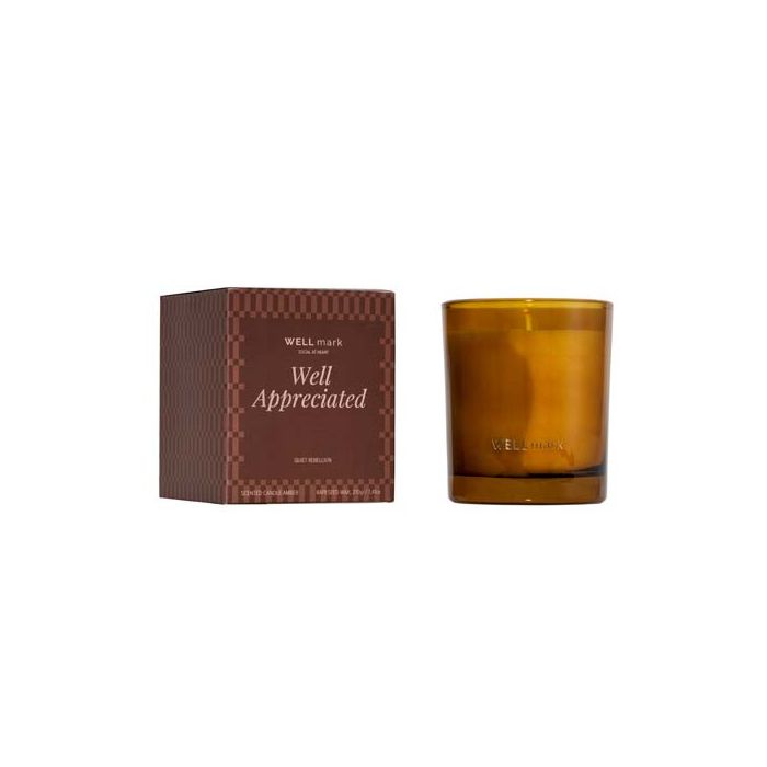 Wellmark Quiet Rebellion - świeca zapachowa, 210 g-Bordowy – Gift Design