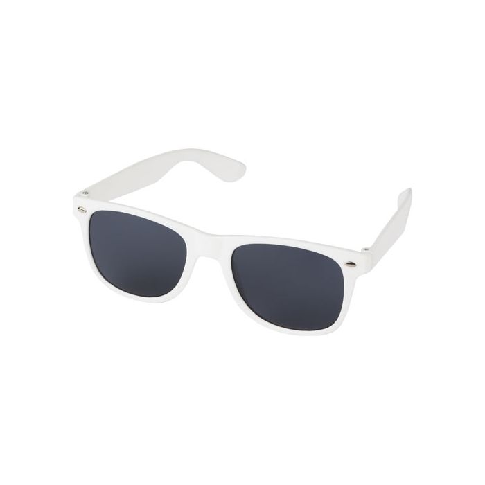 Sun Ray okulary przeciwsłoneczne z tworzywa sztucznego pochodzącego z recyklingu-Biały – Gift Design
