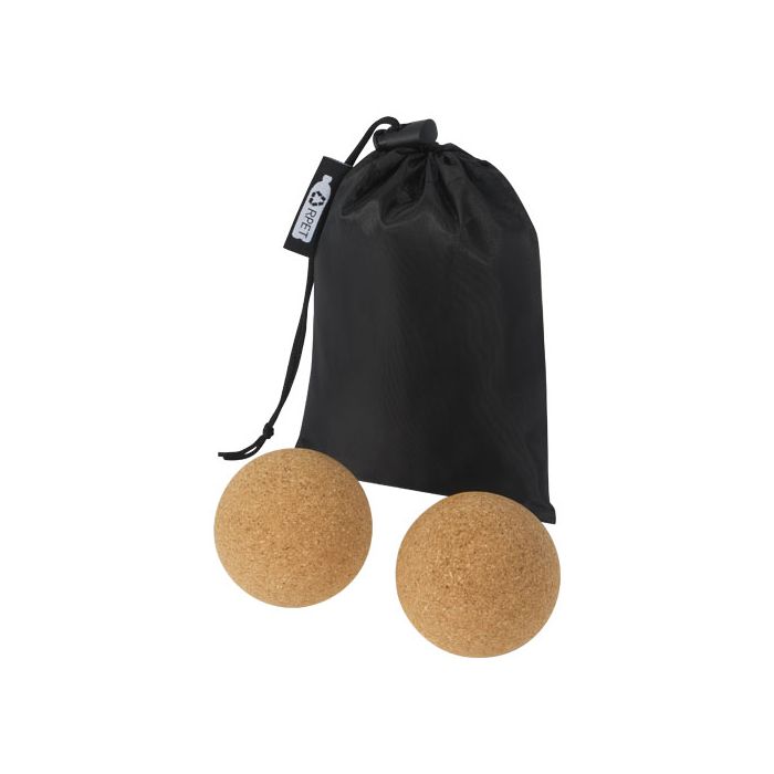 Trikona zestaw 2 piłek do jogi-Naturalny – Gift Design