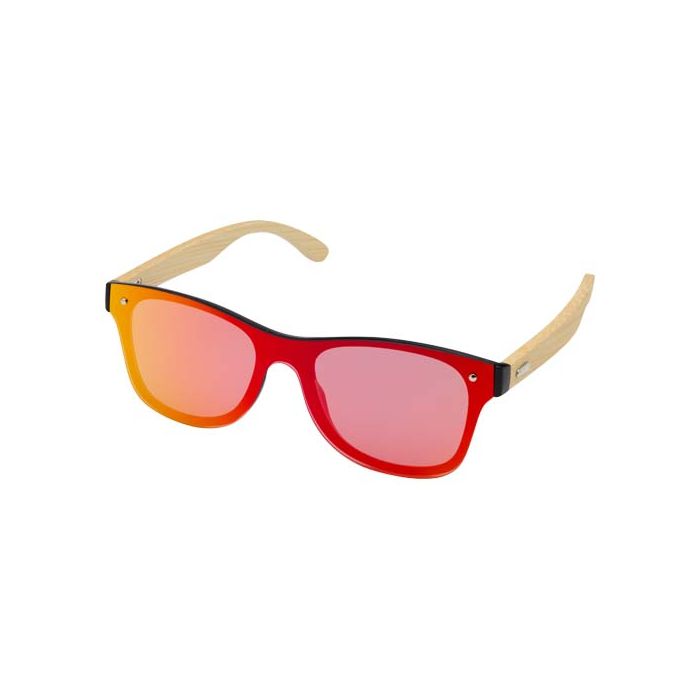Okulary przeciwsłoneczne Tan z bambusowymi zausznikami-Żółty – Gift Design