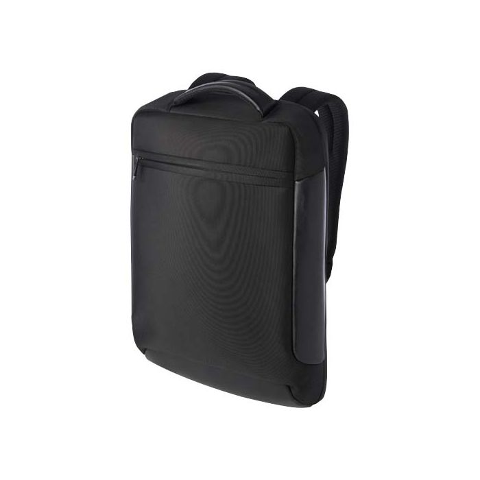 Expedition Pro kompaktowy plecak na laptopa 15,6-cali o pojemności 12 l wykonany z materiałów z recyklingu z certyfikatem GRS-Czarny – Gift Design
