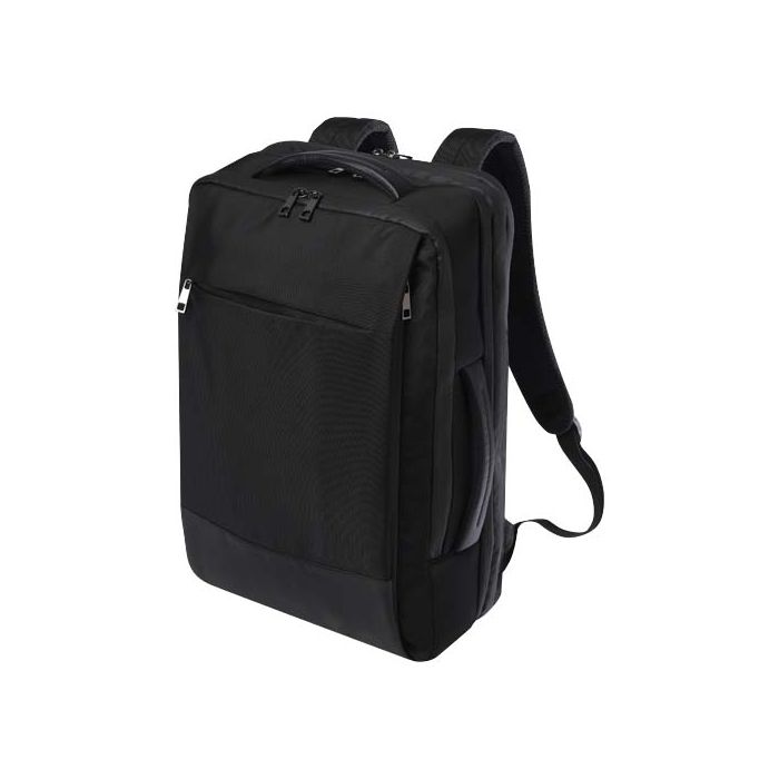 Expedition Pro rozszerzany plecak na laptopa 17 cali o pojemności 12 l wykonany z materiałów z recyklingu z certyfikatem GRS-Czarny – Gift Design