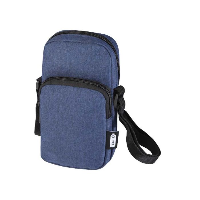 Ross etui na telefon z materiałów z recyklingu z certyfikatem GRS-Melanż granatowy – Gift Design