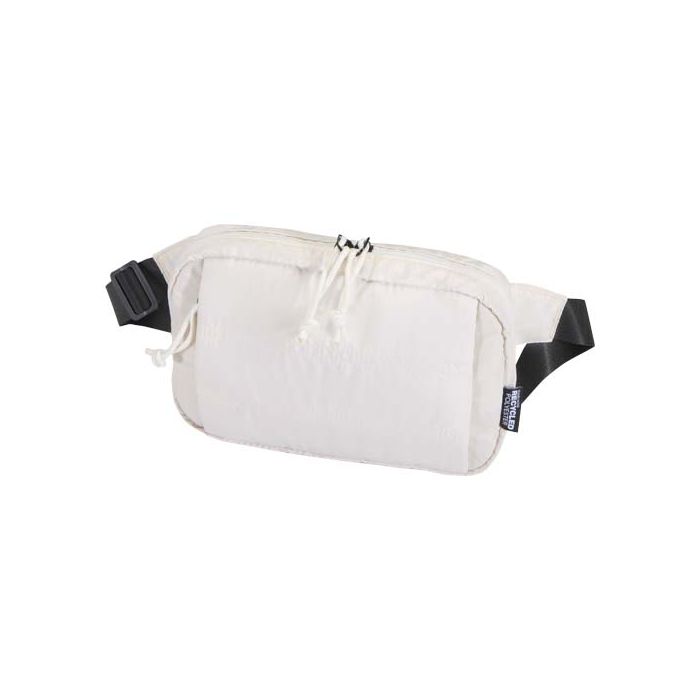 Puffer torba biodrowa z certyfikatem GRS z recyklingu, 1,5 l-Piaskowiec – Gift Design