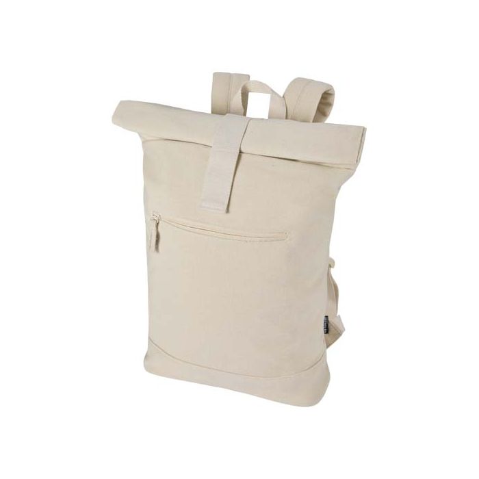 Recanvas plecak ze zwijaną górą o pojemności 16 l wykonany z materiałów z recyklingu z certyfikatem GRS-Piaskowiec – Gift Design