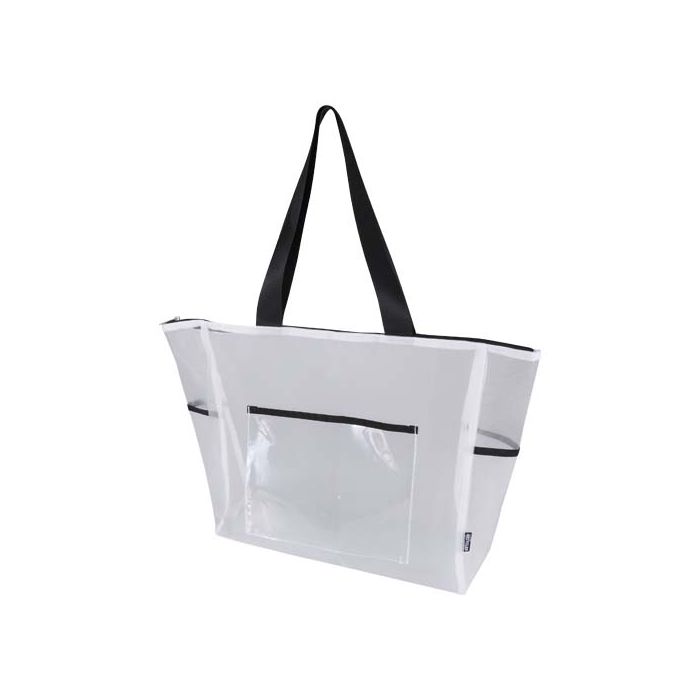 Mesh torba na zakupy 23 l z materiału pochodzącego z recyklingu-Biały – Gift Design