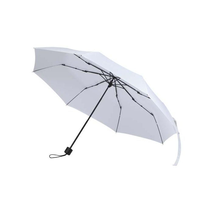 Aaron składany parasol ręczny 23 cale-Biały – Gift Design