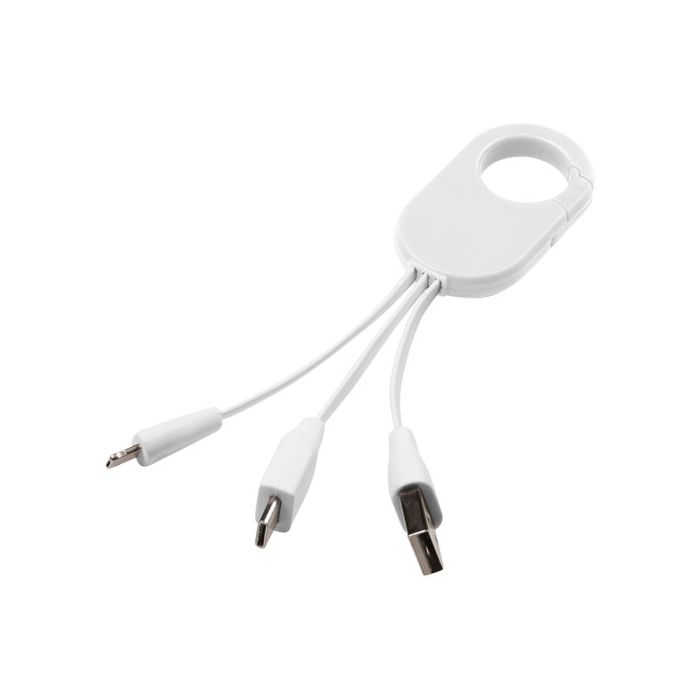 Kabel do ładowania 3w1 Troop-Biały – Gift Design