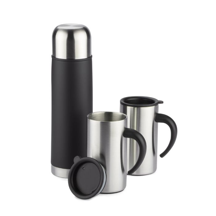 Zestaw upominkowy ACON (Termos 500 ml, 2 kubki 260 ml) – Gift Design