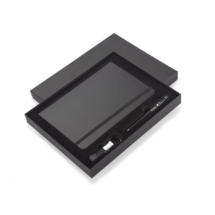 Zestaw - notes z długopisem i brelokiem PROBIZ A5 – Gift Design