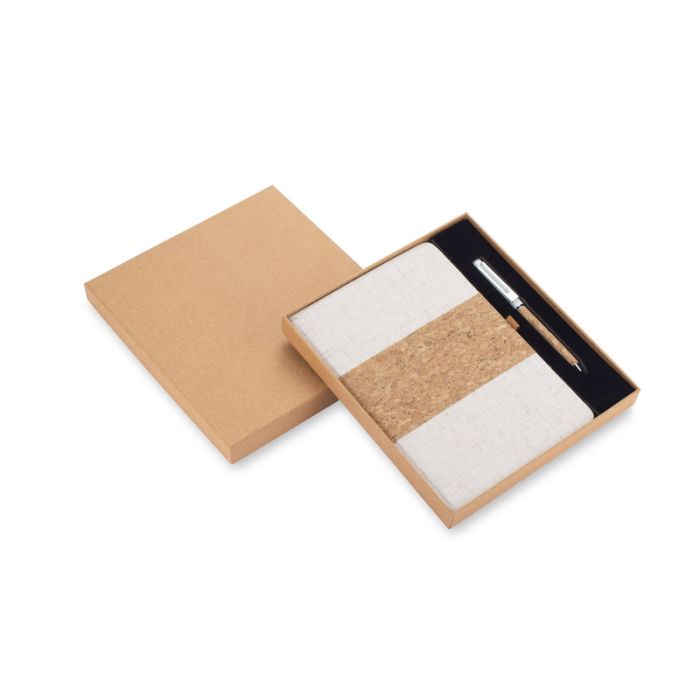 Zestaw - notes z długopisem CALMO A5 – Gift Design