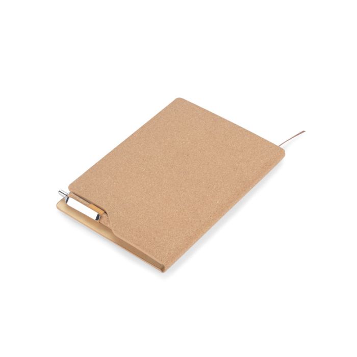 Notes korkowy z długopisem TESSO A5 – Gift Design