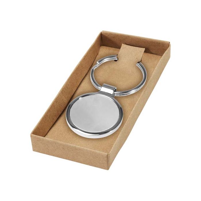 Brelok okrągły-Srebrny – Gift Design