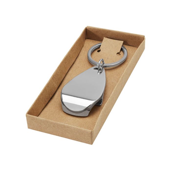 Brelok otwieracz do butelek-Srebrny – Gift Design