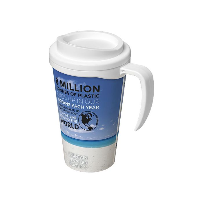 Kubek termiczny z serii Brite-Americano Grande o pojemności 350 ml-Biały – Gift Design