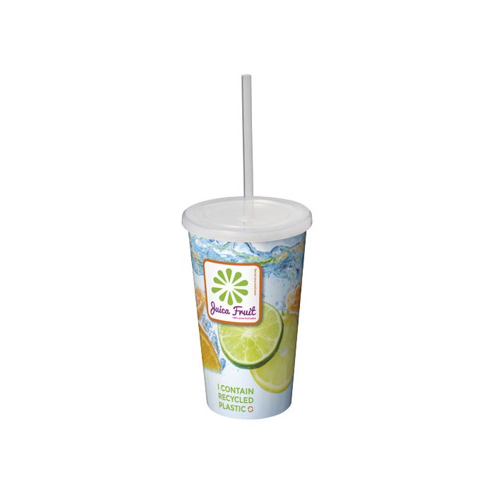 Kubek Brite-Americano® z podwójną ścianką o pojemności 350 ml-Biały – Gift Design