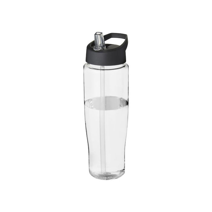 Bidon H2O Tempo® o pojemności 700 ml z wieczkiem z słomką-Przezroczysty – Gift Design
