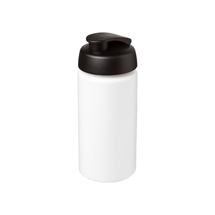 Bidon Baseline® Plus o pojemności 500 ml z wieczkiem zaciskowym i uchwytem-Biały – Gift Design
