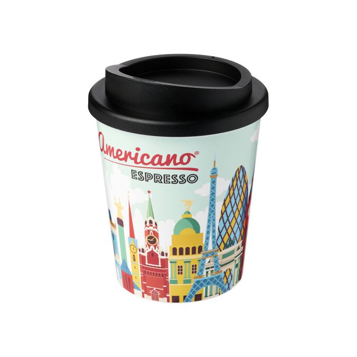 Kubek termiczny espresso z serii Brite-Americano® o pojemności 250 ml-Czarny – Gift Design