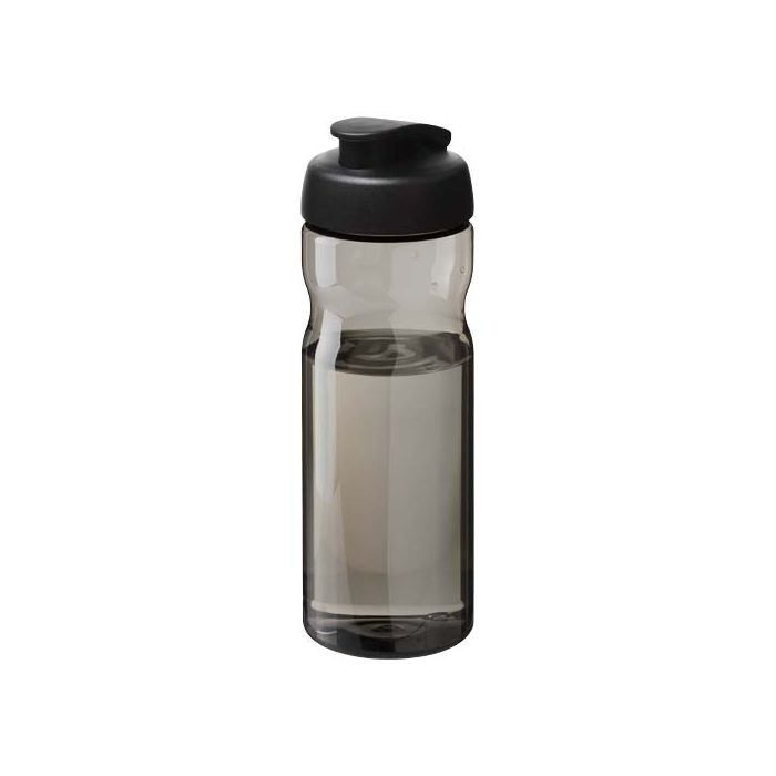 Bidon H2O Active® Eco POP Base o pojemności 650 ml z wieczkiem zaciskowym-Węgiel drzewny – Gift Design