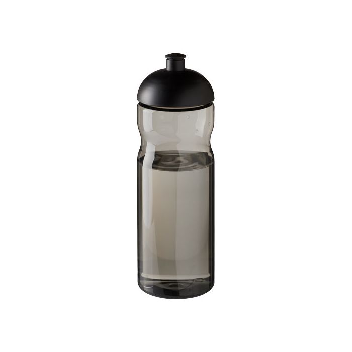 Bidon H2O Eco o pojemności 650 ml z wypukłym wieczkiem-Węgiel drzewny – Gift Design